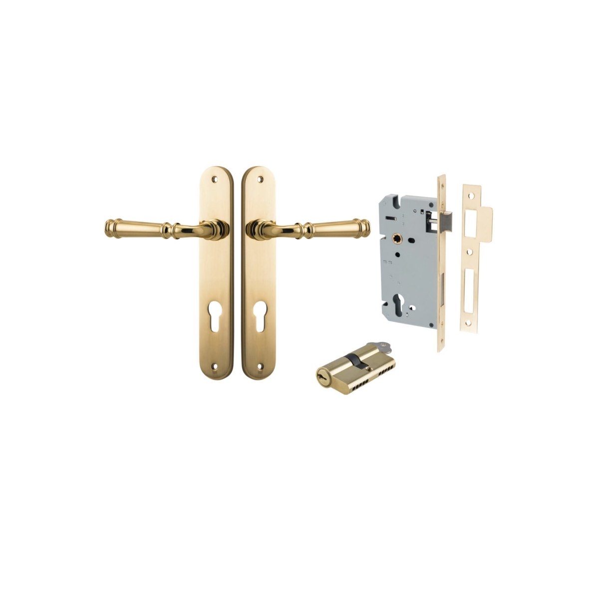 Verona Lever - Oval Backplate - Entry - Point - 10230KENTR60KK - Iver