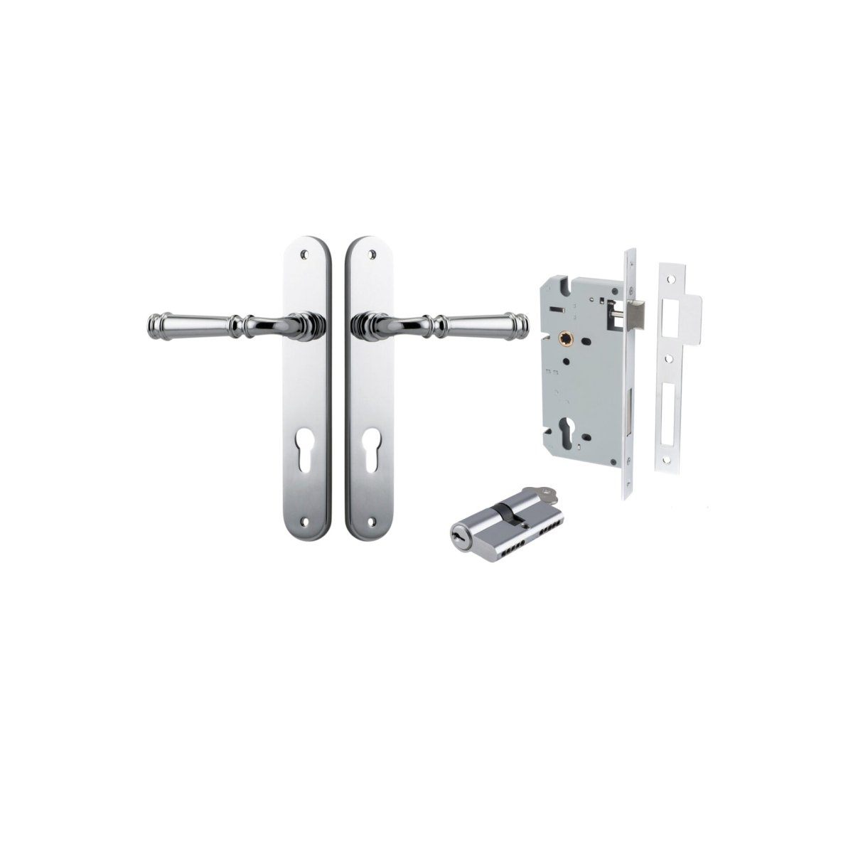 Verona Lever - Oval Backplate - Entry - Point - 11730KENTR60KK - Iver