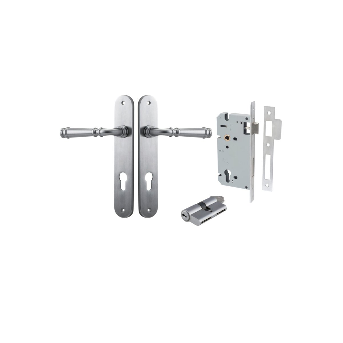 Verona Lever - Oval Backplate - Entry - Point - 12230KENTR60KK - Iver