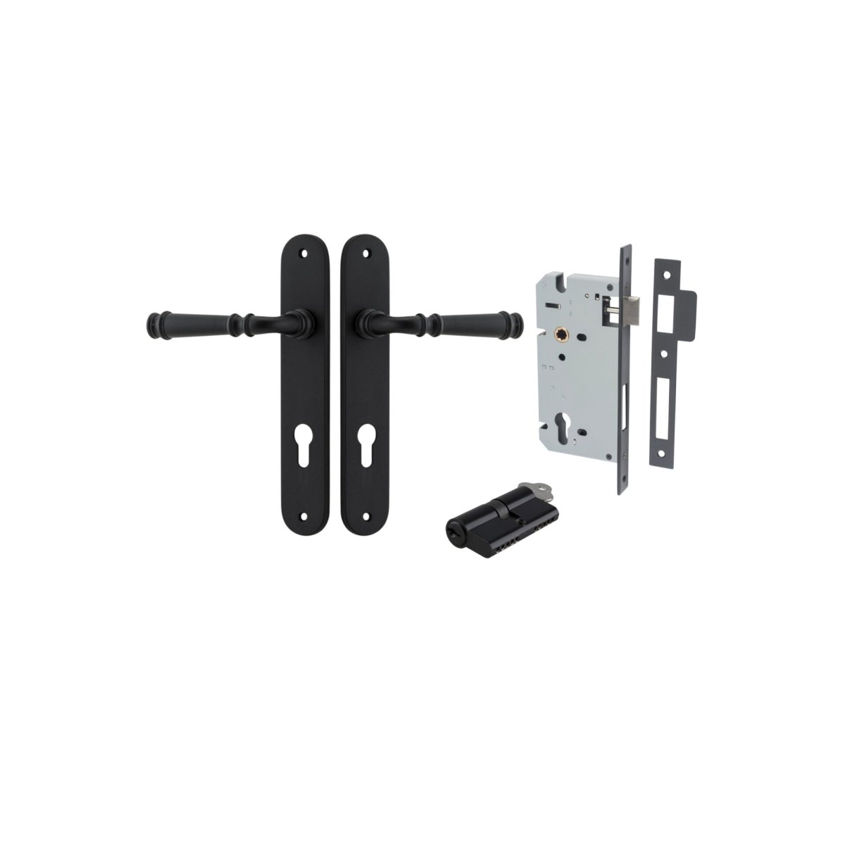 Verona Lever - Oval Backplate - Entry - Point - 12730KENTR60KK - Iver