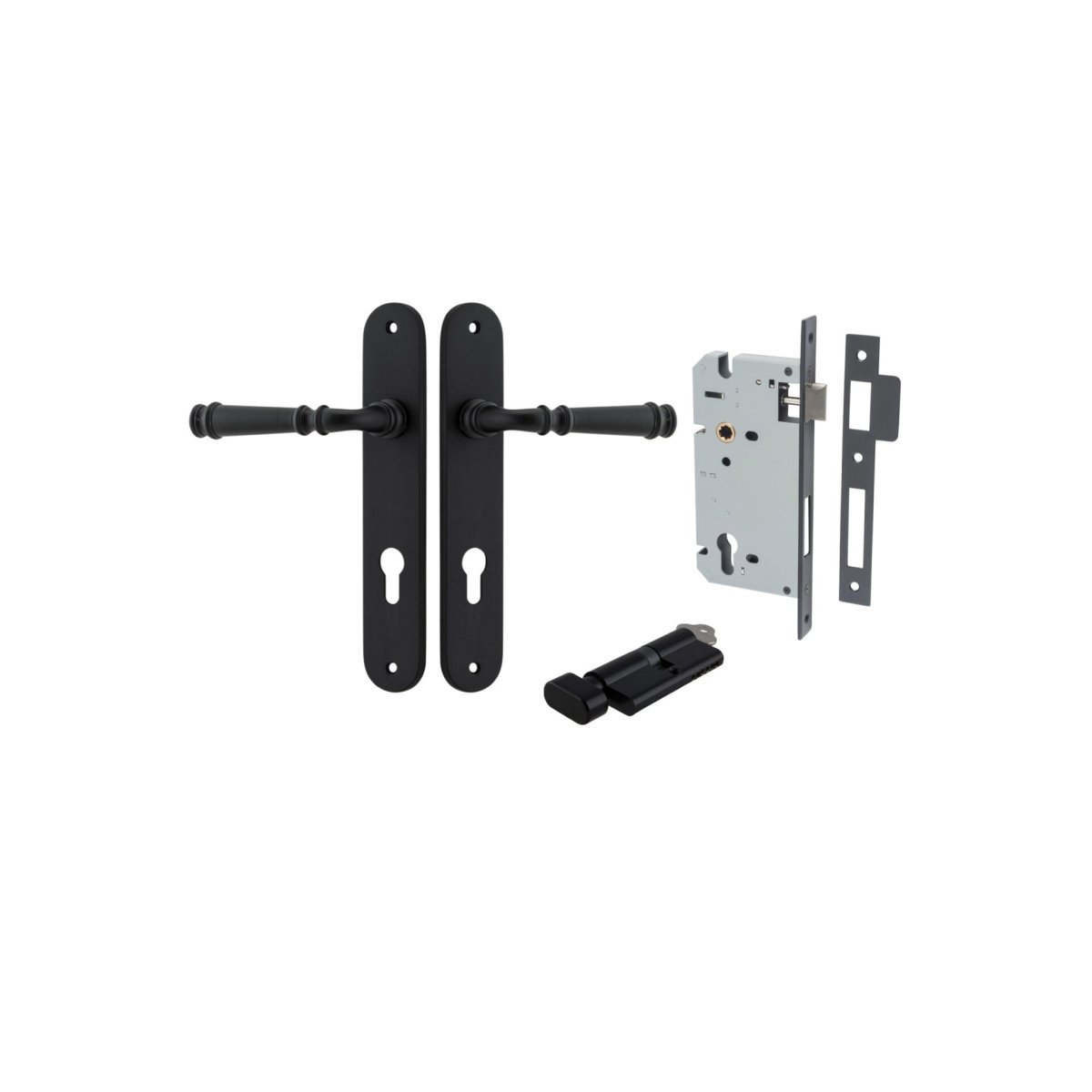 Verona Lever - Oval Backplate - Entry - Point - 12730KENTR60KT - Iver
