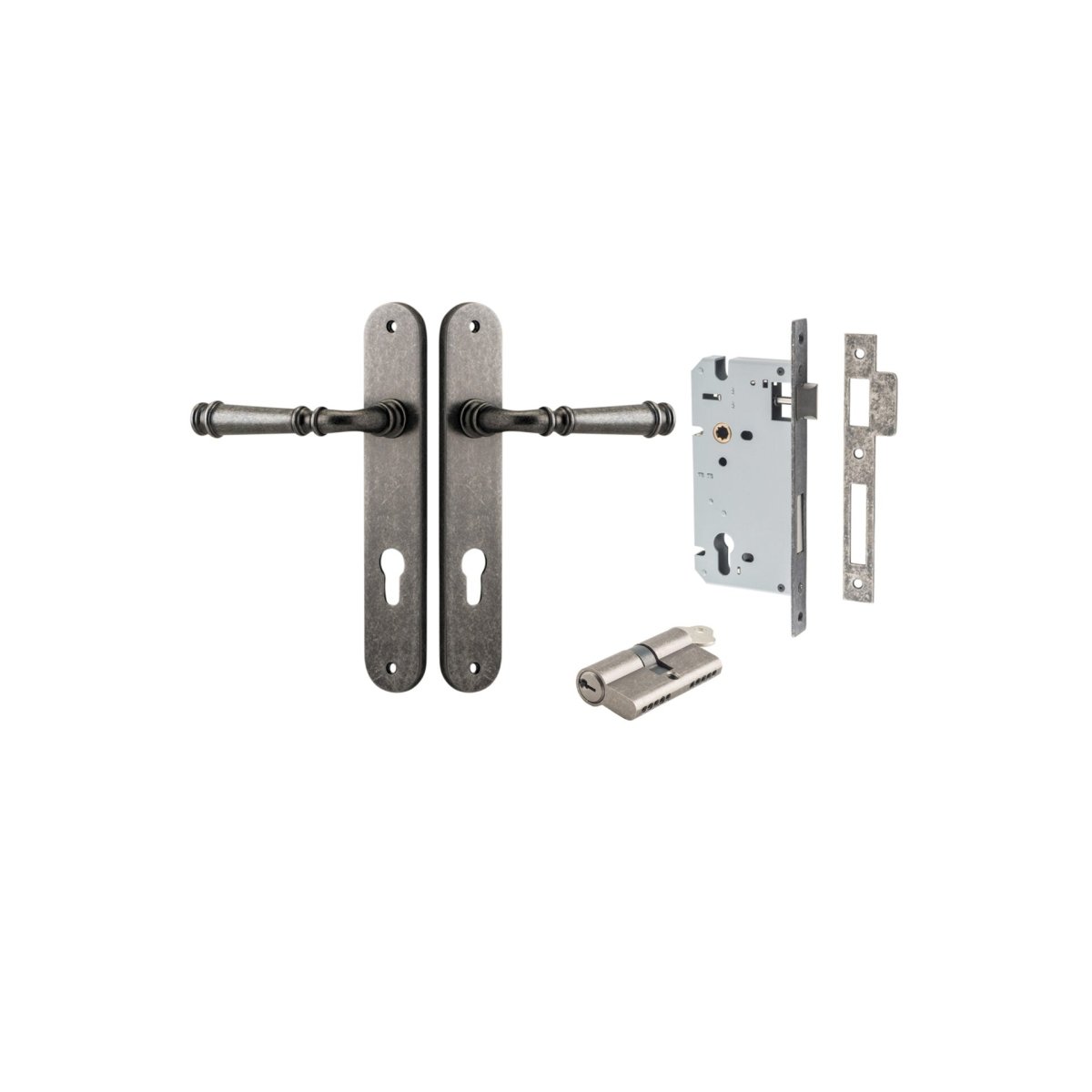 Verona Lever - Oval Backplate - Entry - Point - 13730KENTR60KK - Iver