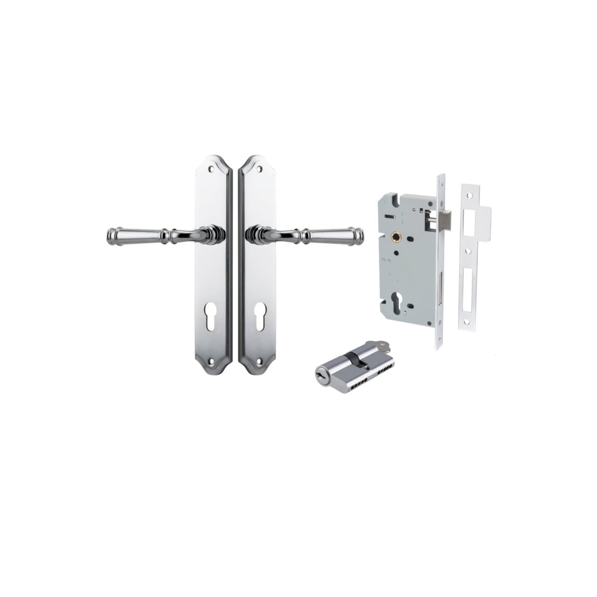 Verona Lever - Shouldered Backplate - Entry - Point - 11718KENTR60KK - Iver