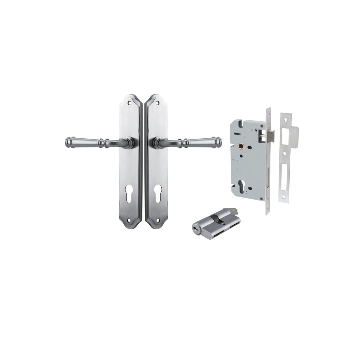 Verona Lever - Shouldered Backplate - Entry - Point - 12218KENTR60KK - Iver