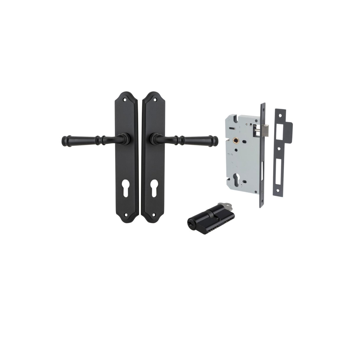 Verona Lever - Shouldered Backplate - Entry - Point - 12718KENTR60KK - Iver