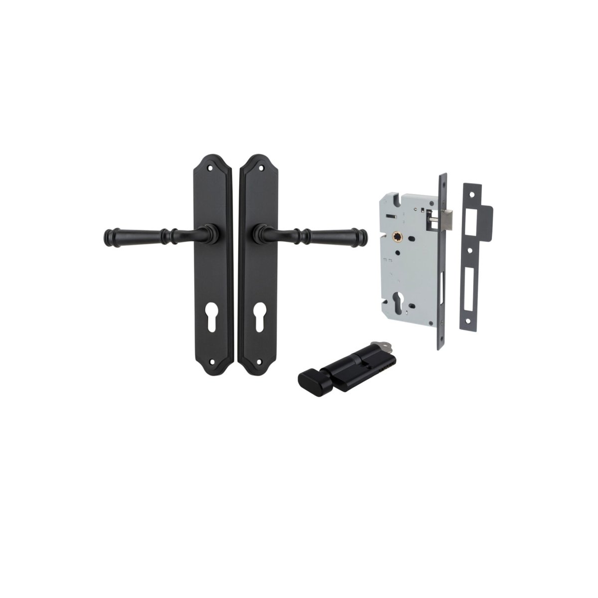 Verona Lever - Shouldered Backplate - Entry - Point - 12718KENTR60KT - Iver