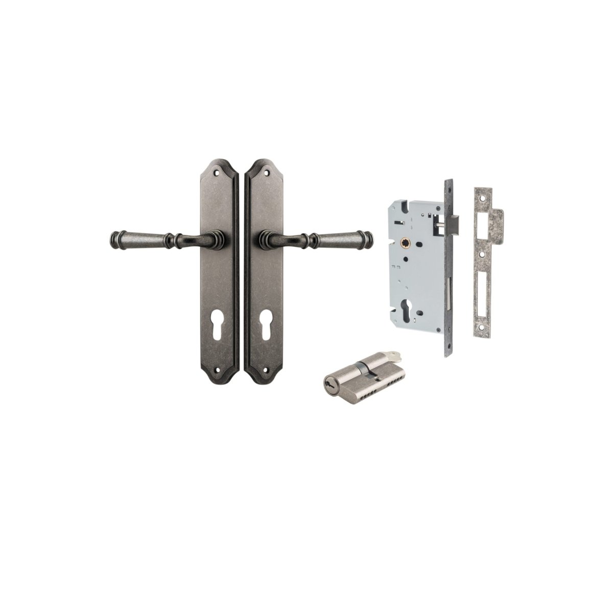 Verona Lever - Shouldered Backplate - Entry - Point - 13718KENTR60KK - Iver
